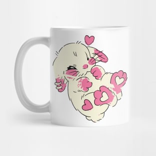 bunny love hearts cute bunny Mug